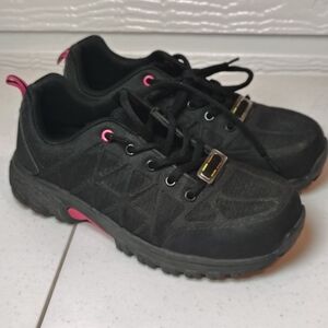 Nautilus Spark Carbon Toe Work Shoe Women's SZ 7.5 Wide Black Pink